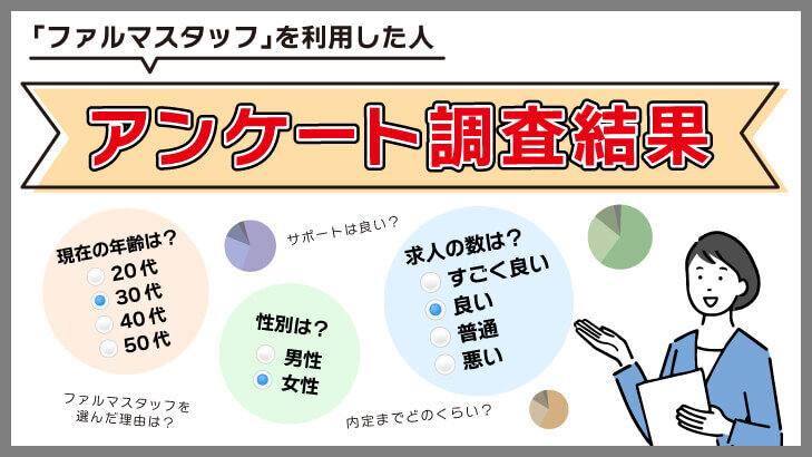 ファルマスタッフで転職した方の感想は?良かった・悪かったことについてアンケートを取ってみた