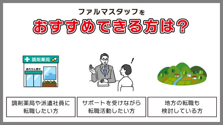 ファルマスタッフをおすすめできる方の特徴
